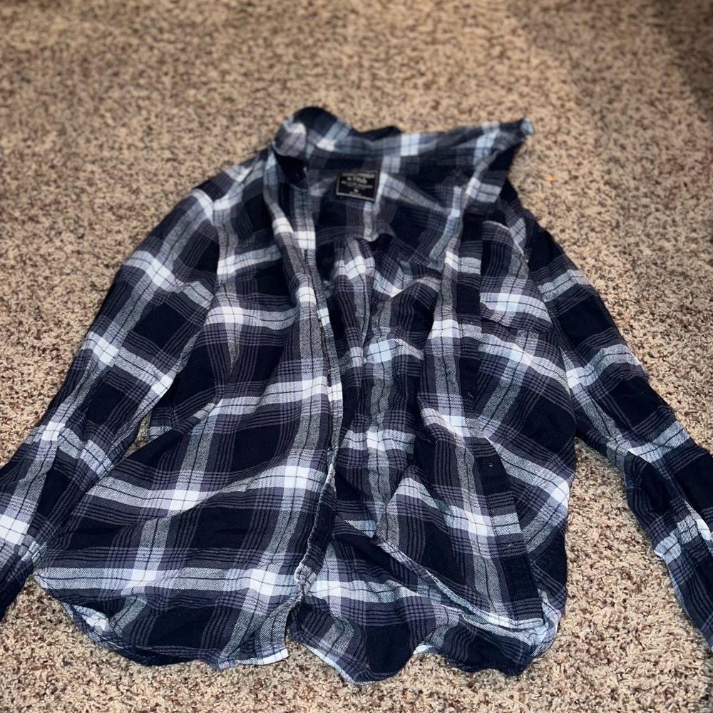 abercrombie flannel size m